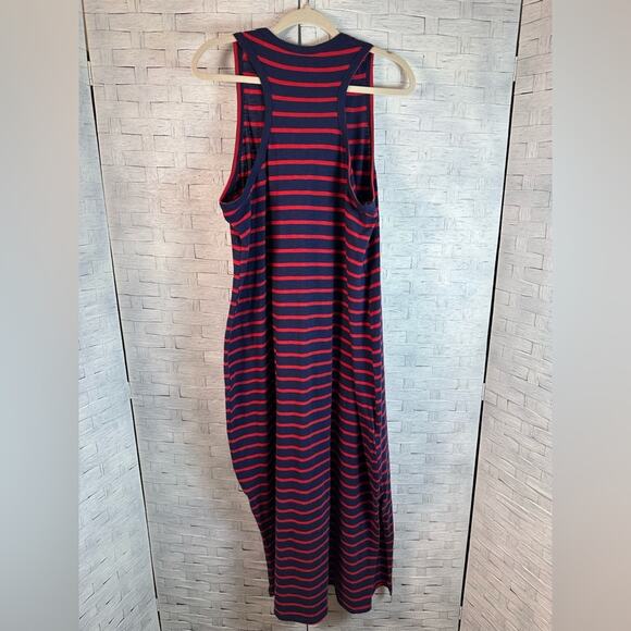 Lane Bryant tank top midi dress knit striped nautical razorback costal plus size - Picture 5 of 15